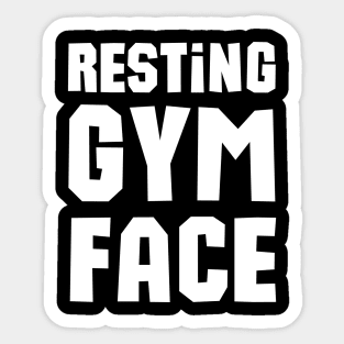 Resting Gym Face Sticker